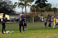  Soccer players and their instructors